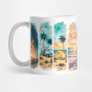Summer Fun Brushstrokes Mug